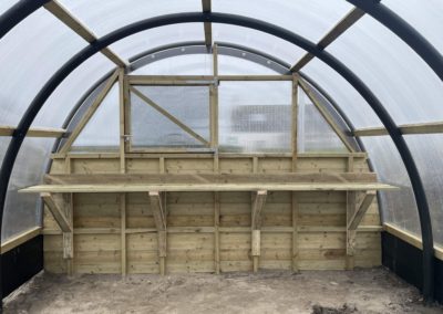 An extended shiplap gable for a 12.7M crub on Uist.
